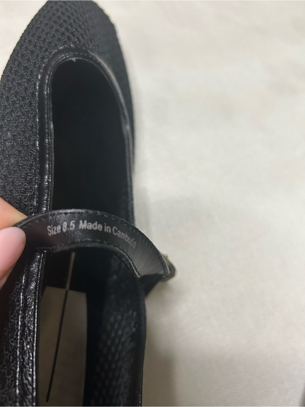 Dolce Vita Rodni Black Woven Mesh Mary Jane Ballet Flats size 8.5 - Picture 9 of 9